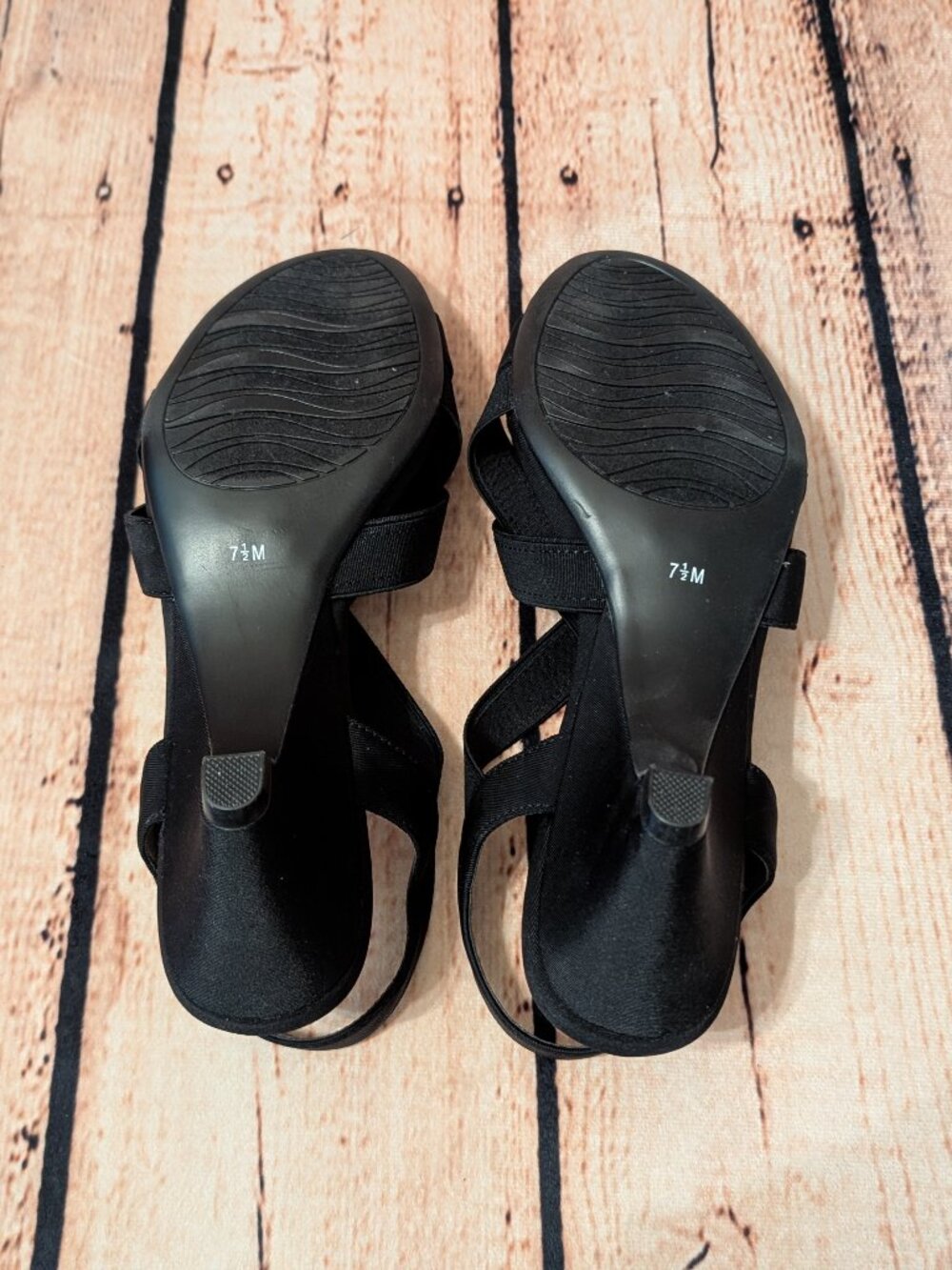 Impo Stretch Memory Foam Black Crisscross Slingback Sandals Size 7.5M - Picture 12 of 15